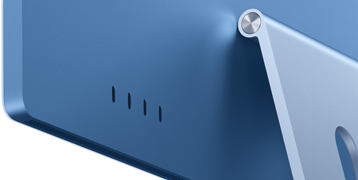 منظر خلفي لجهاز iMac ومنافذ Thunderbolt