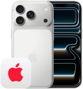 جنباً إلى جنب، iPhone 17 Pro، الجزء الخلفي الخارجي، نظام كاميرات Pro، 3 عدسات، ميكروفون، فلاش، iPhone 17 Pro، الجزء الأمامي الخارجي بتصميم كله شاشة