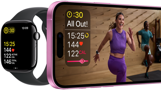 مقاييس التمرين على Apple Watch Series 10 وiPhone