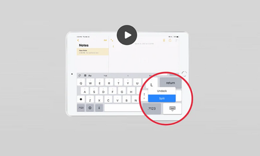 How to split your iPad keyboard for easier typing?