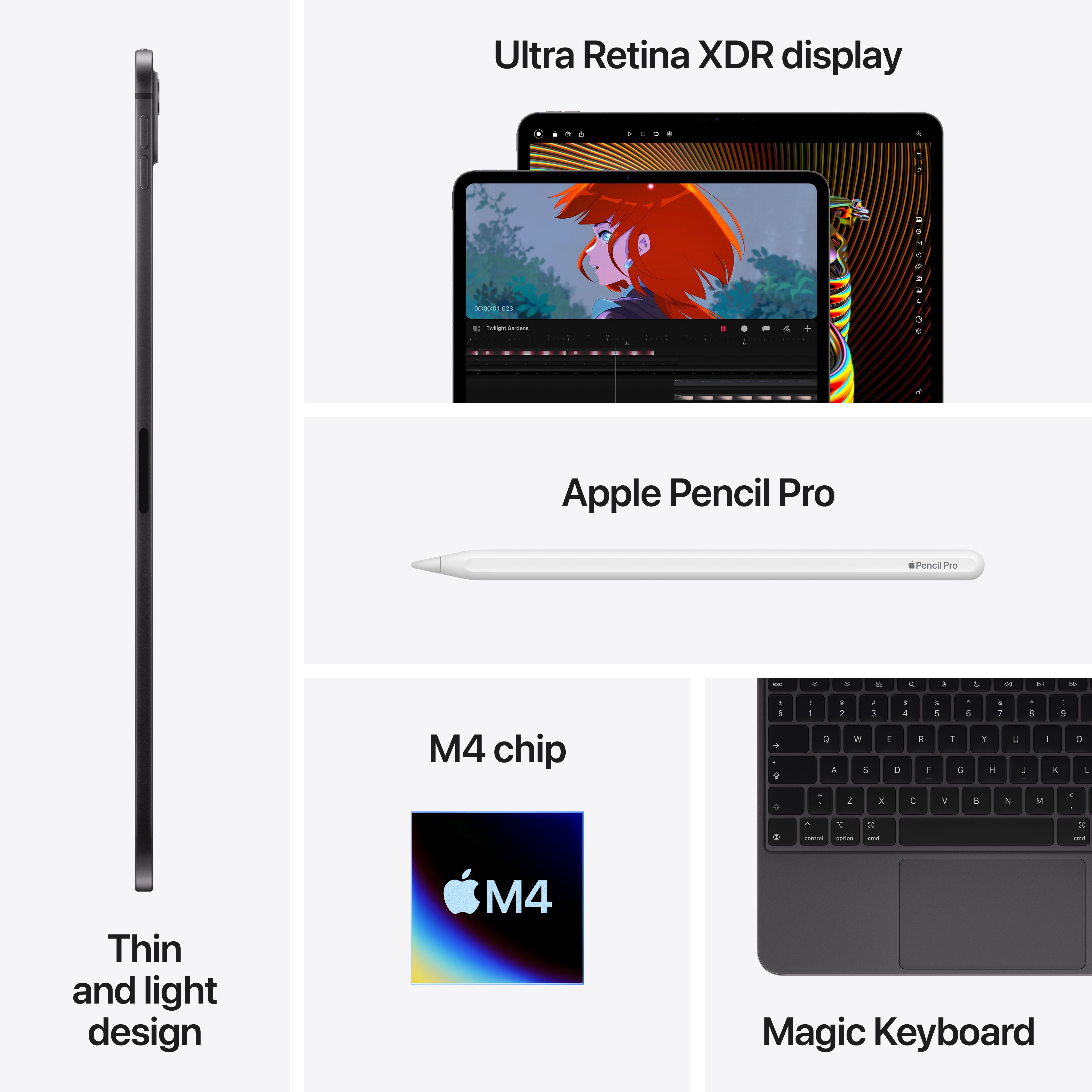 Buy 13-inch iPad Pro Wi-Fi + Cellular 1TB Nano-texture glass