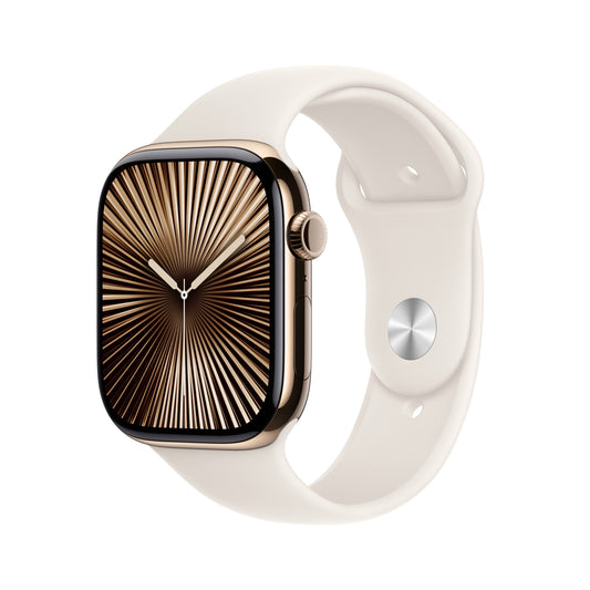 Apple_Watch_Series_10_42mm_LTE_Gold_Titanium_Sport_Band_Starlight_PDP_Image_Position_1__en-ME