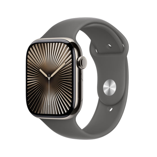Apple_Watch_Series_10_46mm_LTE_Natural_Titanium_Sport_Band_Stone_Gray_PDP_Image_Position_1__en-ME