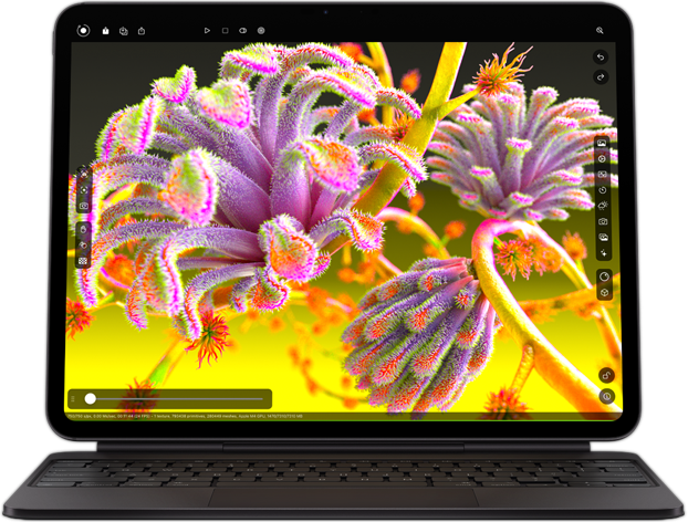 يعمل جهاز iPad Pro على تشغيل تطبيق مكثف للرسومات لعرض أداء شريحة Apple M4
