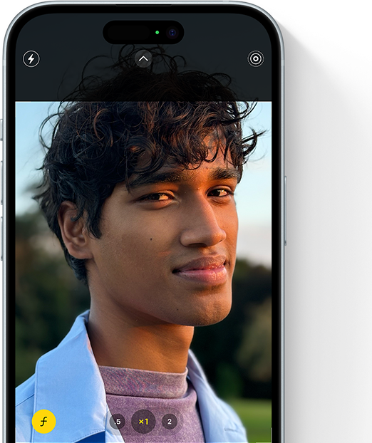 iPhone 15 يعرض وضع الصورة الشخصية