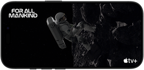 القمر الأحمر: مشهد الحلقة الأولى من مسلسل For All Mankind على AppleTV+ معروض على iPhone 16 Pro
