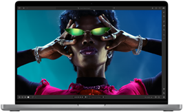 تُظهر صورة ملونة الدقة العالية والسطوع والتباين لشاشة Liquid Retina XDR