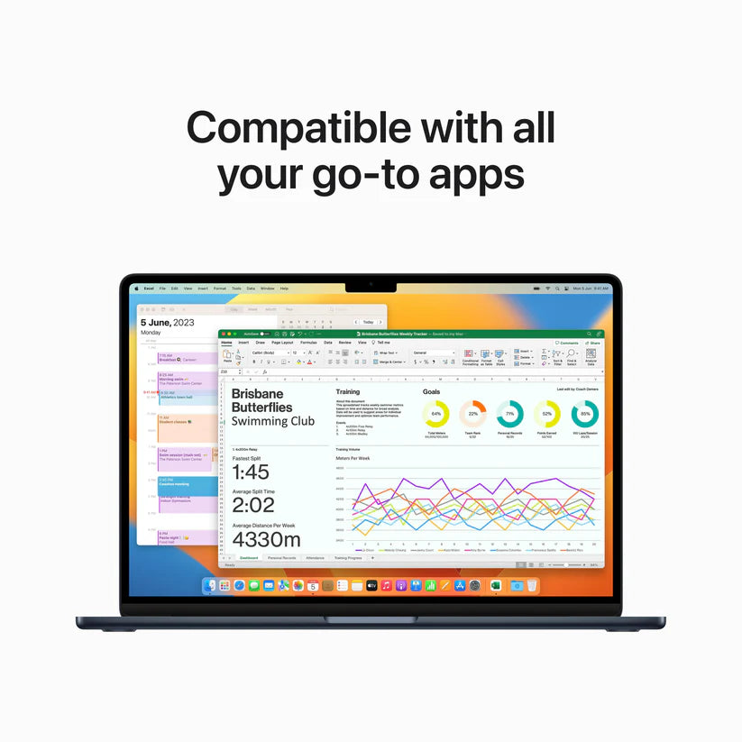 15-inch MacBook Air: Apple M2 chip with 8-core CPU and 10-core GPU, 512GB - Midnight