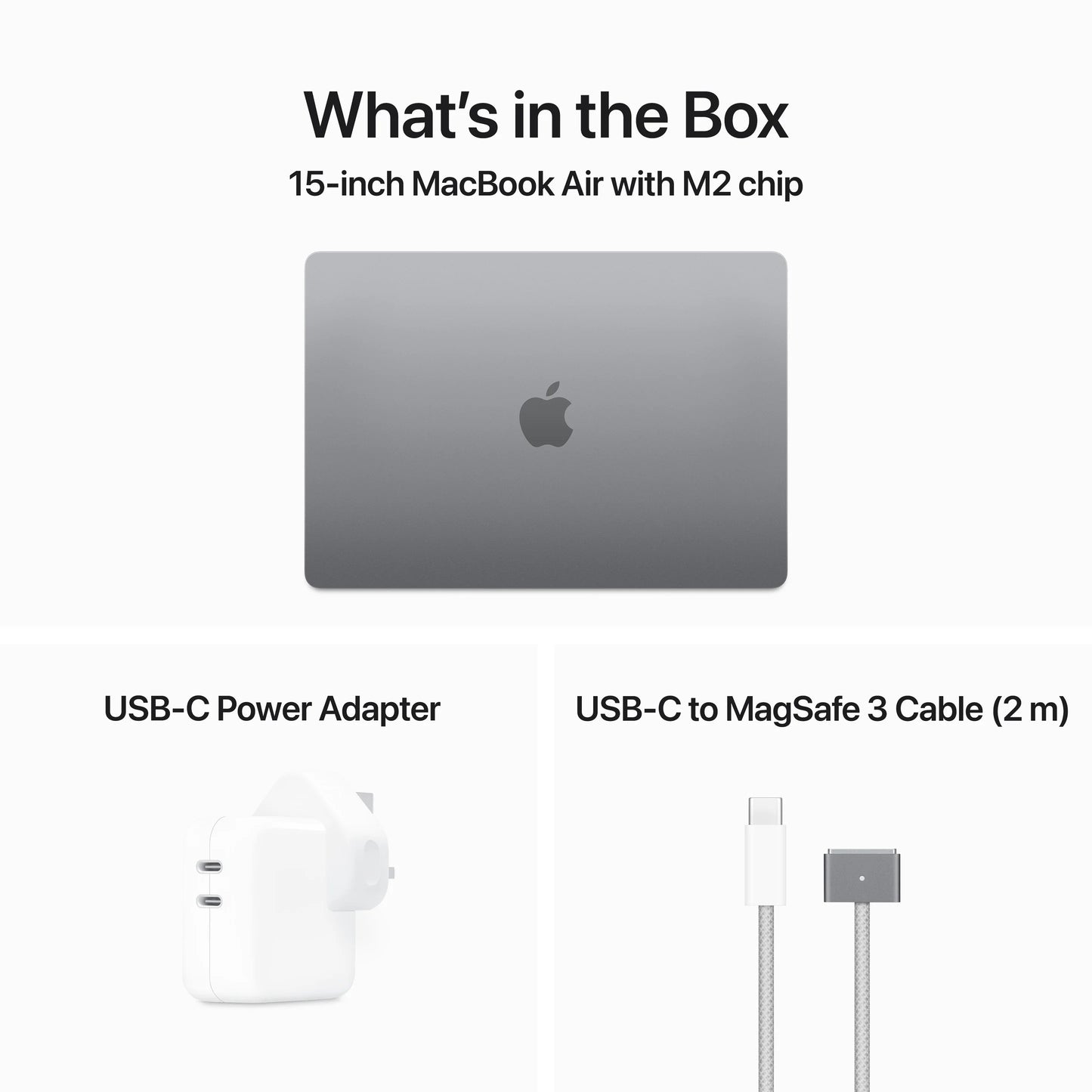 15-inch MacBook Air: Apple M2 chip with 8-core CPU and 10-core GPU, 512GB - Space Grey