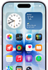 17&nbsp;iPhone، الجزء الأمامي الخارجي، كاميرا Center&nbsp;Stage الأمامية في وسط الجزء العلوي