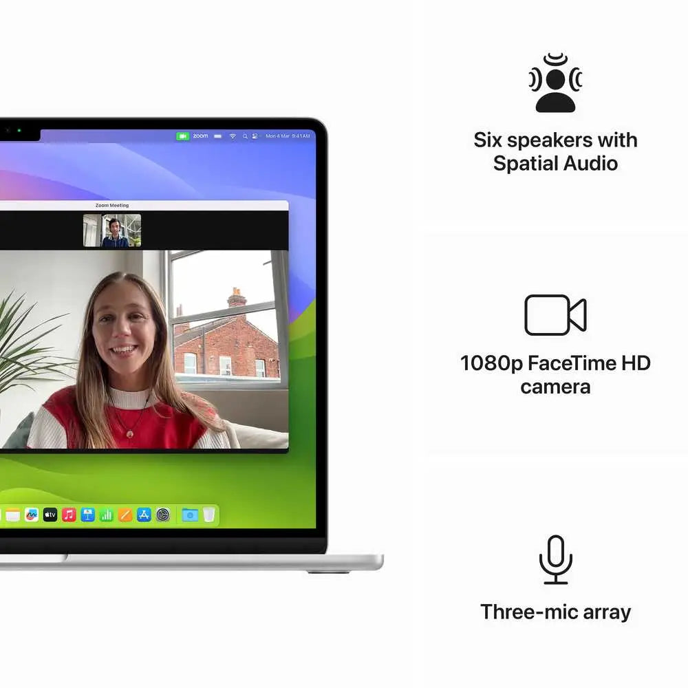 15-inch MacBook Air: Apple M3 chip with 8-core CPU and 10-core GPU, 8GB, 256GB SSD - Silver