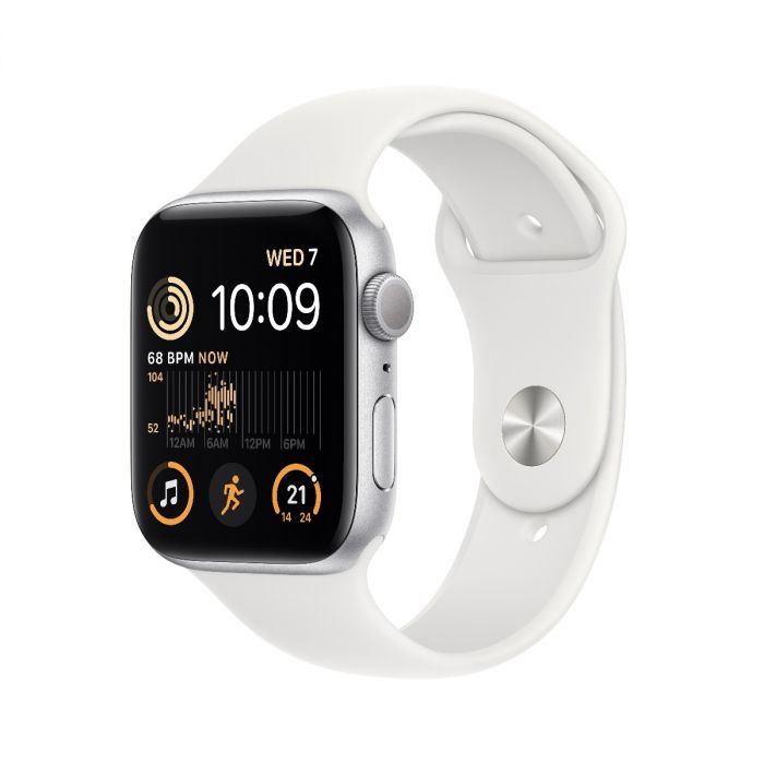 Buy Apple Watch SE GPS 44mm Silver Aluminium Case with White Sport Band Regular at Best Price Online in Oman iSTYLE Apple Oman