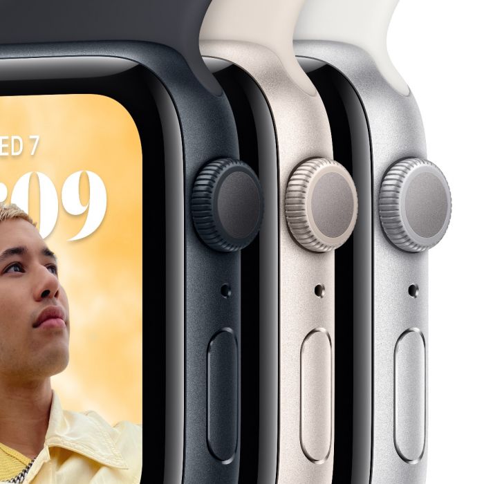 Apple Watch SE GPS 40mm Starlight Aluminium Case with Starlight Sport Band Regular iSTYLE Apple Oman